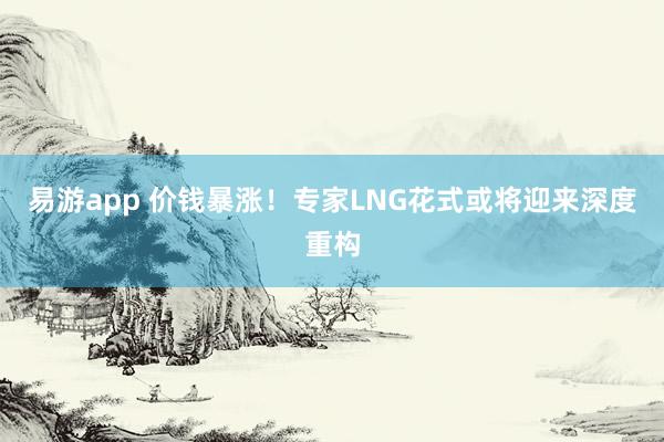易游app 价钱暴涨！专家LNG花式或将迎来深度重构