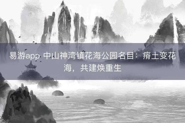 易游app 中山神湾镇花海公园名目：瘠土变花海，共建焕重生