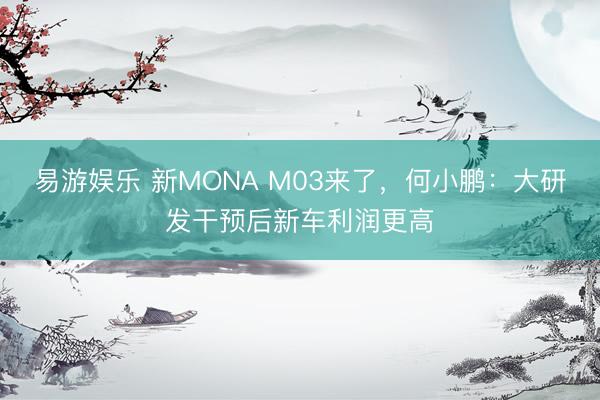 易游娱乐 新MONA M03来了,何小鹏:大研发干预后新车利润更高
