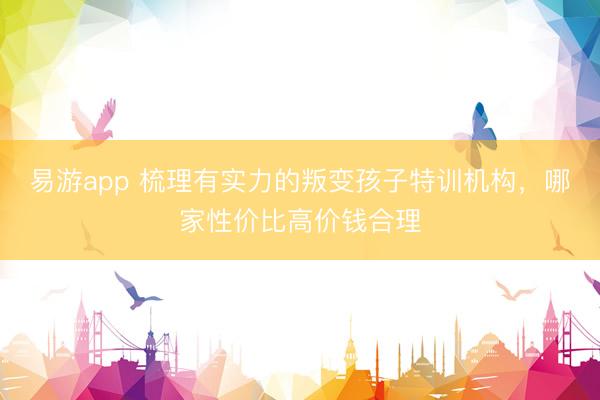 易游app 梳理有实力的叛变孩子特训机构，哪家性价比高价钱合理