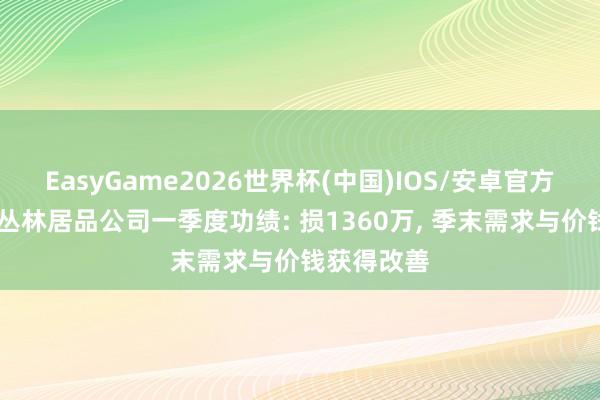 EasyGame2026世界杯(中国)IOS/安卓官方下载 西部丛林居品公司一季度功绩: 损1360万, 季末需求与价钱获得改善
