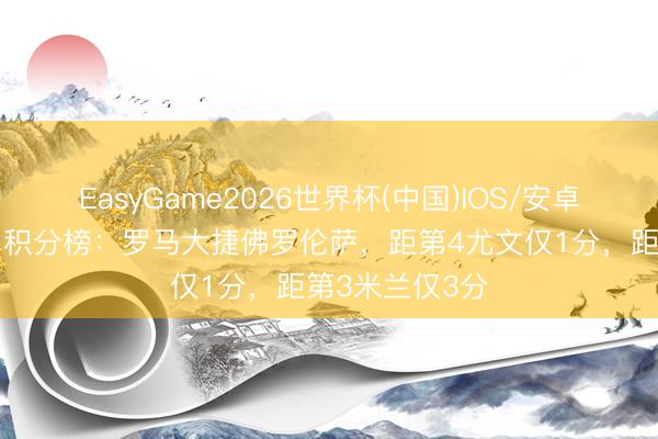 EasyGame2026世界杯(中国)IOS/安卓官方下载 意甲积分榜：罗马大捷佛罗伦萨，距第4尤文仅1分，距第3米兰仅3分