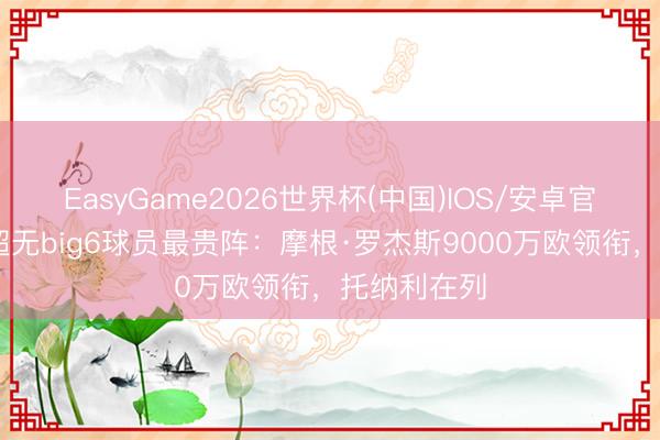EasyGame2026世界杯(中国)IOS/安卓官方下载 英超无big6球员最贵阵：摩根·罗杰斯9000万欧领衔，托纳利在列