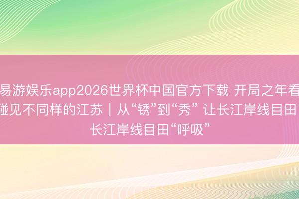 易游娱乐app2026世界杯中国官方下载 开局之年看中国·碰见不同样的江苏｜从“锈”到“秀” 让长江岸线目田“呼吸”