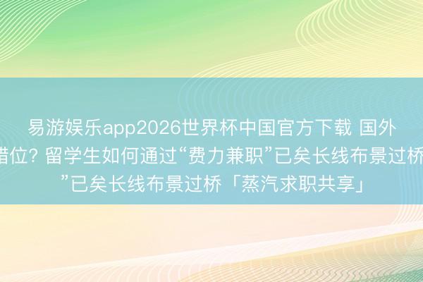 易游娱乐app2026世界杯中国官方下载 国外假期与国内实习错位? 留学生如何通过“费力兼职”已矣长线布景过桥「蒸汽求职共享」